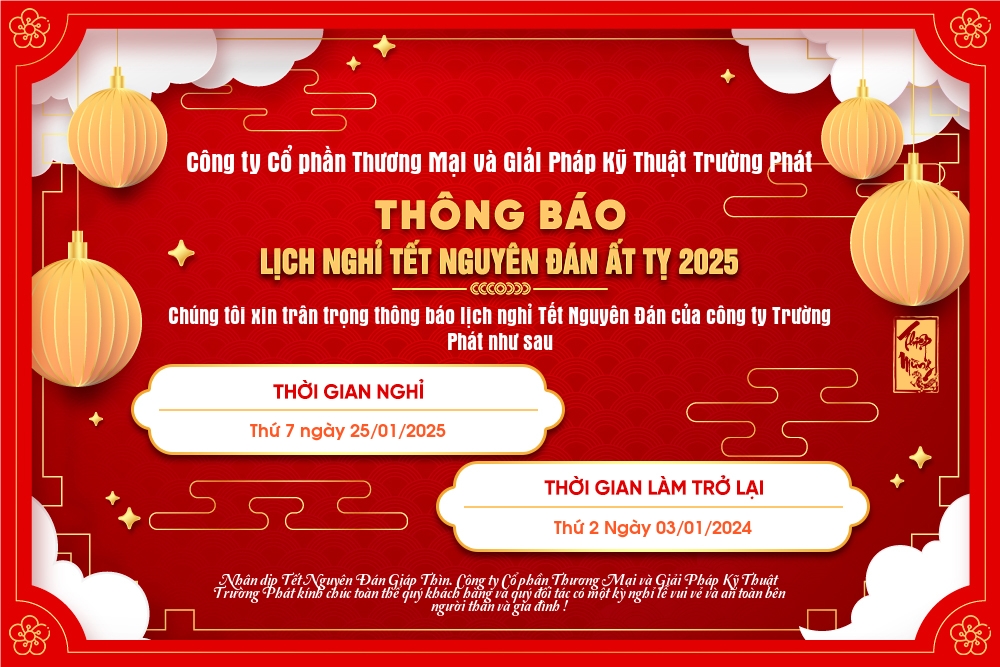 Read more about the article Thông báo nghỉ Tết Nguyên Đán Ất Tỵ -2025